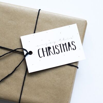 Cadeaulabel - Enjoy this christmas , SKU230