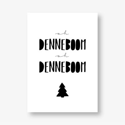 Poster A4 - Kerst - Oh denneboom , SKU253