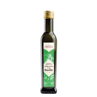 Huile d'olive au Basilic 25cl
