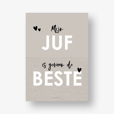 Poster Juf | Juffen cadeautje