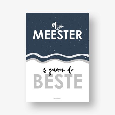 Poster Meester | Meester cadeautje
