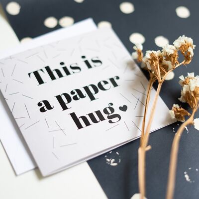 Dubbele kaart - This is a paper hug