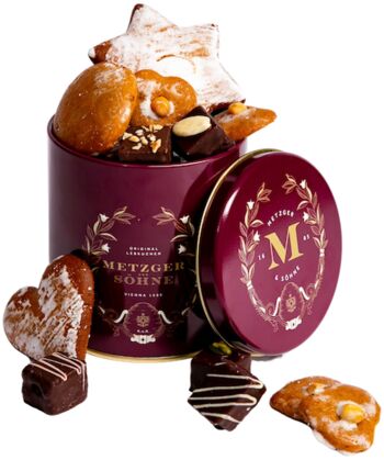 Piccola Lebkuchen Sortiment Dose - Pourriture Bordeaux 1