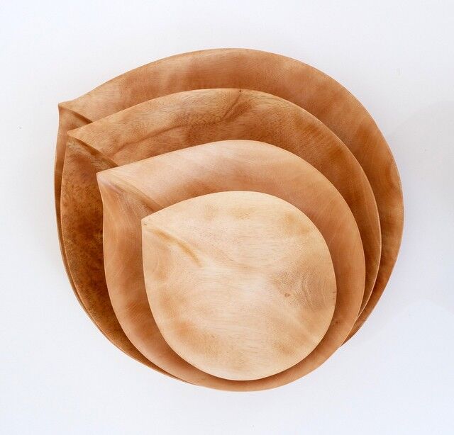 Ciotola in legno - portafrutta - insalatiera - Aris (set di quattro) - diverse misure