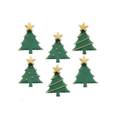 Christmas Tree Sugarcraft Toppers