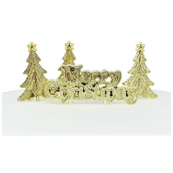 Un kit de décoration de Noël doré