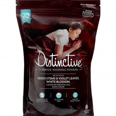 Lessive en poudre distinctive - 1,2 kg - Huiles essentielles relaxantes pour une bonne nuit de sommeil