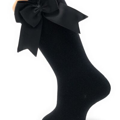 SOCKS WITH BLACK BOW from 3 to 6 YEARS