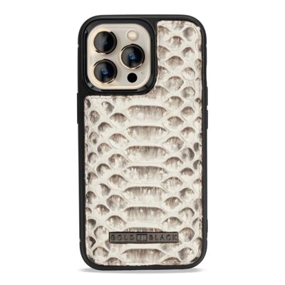 iPhone 13 Pro MagSafe leather case Python natural
