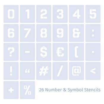 Jeu de chiffres 5cm - Sans Serif 2