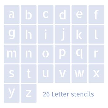 Ensemble alphabet 7cm - Minuscule 2