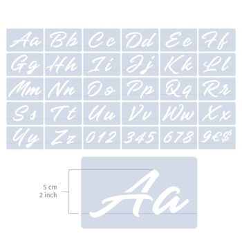 Set Alphanumérique 5cm - Décoratif 2