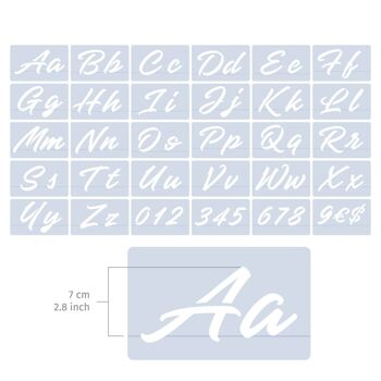 Set Alphanumérique 7cm - Décoratif 2