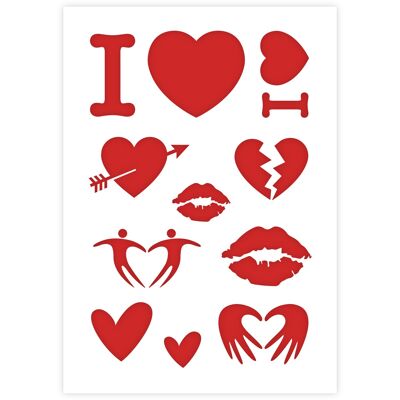 Iconos de San Valentín A3