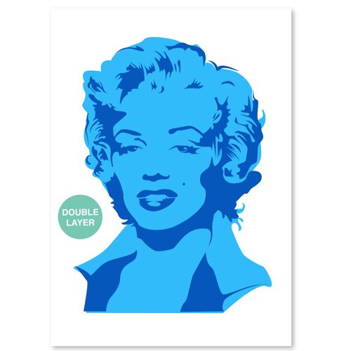 A3 Marilyn Monroe 2 layer