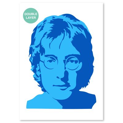A3 John Lennon 2 layer