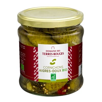 Organic sweet and sour pickles 37cl
