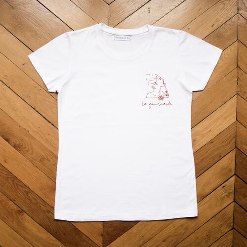 T-shirt la gourmande - rouge