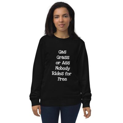 organic sweatshirt - Black
