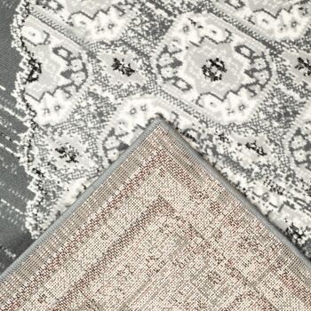 Tapis Kashan Oriental Délavé Contemporain Gris - Texas - 60x230cm 8