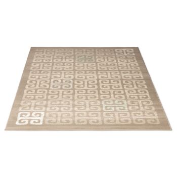 Tapis Carrelage Déco Contemporain Beige - Texas - 60x230cm 3