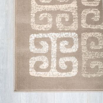 Tapis Carrelage Déco Contemporain Beige - Texas - 60x230cm 5