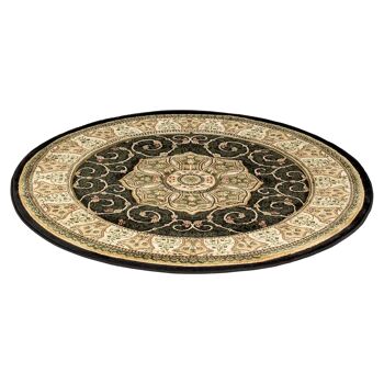 Tapis Victorien Noir - Washington - 60x110cm (2'x3'7") 7