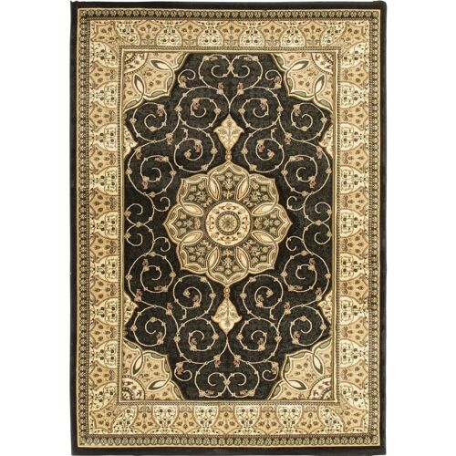 Black Victorian Rug - Washington - 200x290cm (6'8"x9'7")