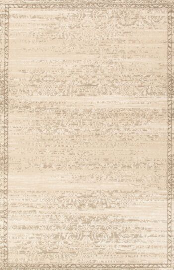 Tapis Contemporain Délavé Motifs Orientales Crème - Texas - 80x150cm (2'8"x5') 2