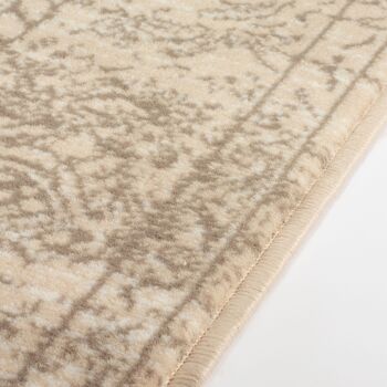 Tapis Contemporain Délavé Motifs Orientales Crème - Texas - 80x150cm (2'8"x5') 6