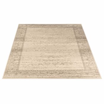 Tapis Contemporain Délavé Motifs Orientaux Crème - Texas - 190x280cm 3