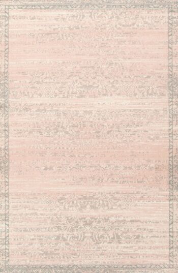 Tapis Contemporain Rose Motifs Orientaux Délavés - Texas - 190x280cm 2