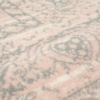 Tapis Contemporain Rose Motifs Orientaux Délavés - Texas - 280x365cm 3