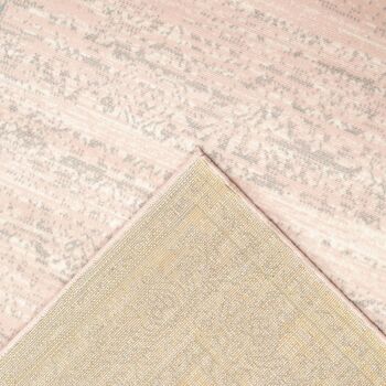 Tapis Contemporain Rose Motifs Orientaux Délavés - Texas - 280x365cm 8