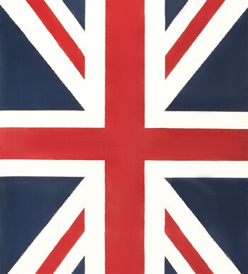 Tapis bleu marine à imprimé drapeau Union Jack Funky - Texas - 60x230cm 2