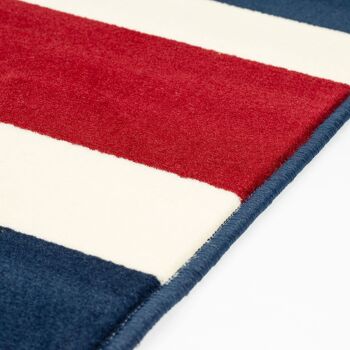 Tapis bleu marine à imprimé drapeau Union Jack Funky - Texas - 60x230cm 7