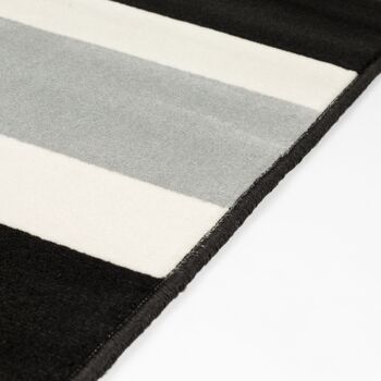 Tapis Imprimé Drapeau Funky Union Jack Noir/Blanc - Texas - 80x150cm 5