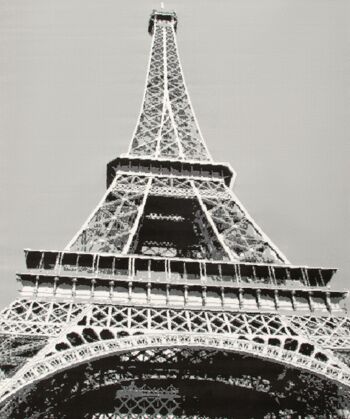 Tapis Gris Funky Tour Eiffel Imprimé - Texas - 120x170cm (4'x5'8") 3