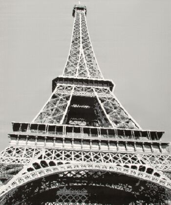 Tapis Gris Funky Imprimé Tour Eiffel - Texas - 240x330cm 3