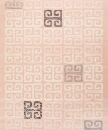 Tapis Carrelage Déco Contemporain Rose - Texas - 160x230cm 2