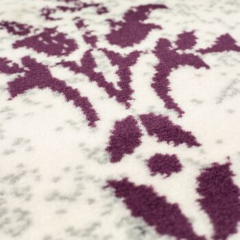 Tapis Design Violet Contemporain Délavé Motifs Traditionnels - Texas - 240x330cm 3