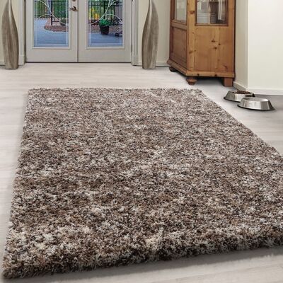 Taupe/Beige Mixed Shaggy Rug - Enjoy - 200x290cm