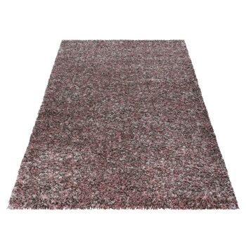 Tapis Shaggy Mixte Rose/Marron - Enjoy - 160x230cm 2