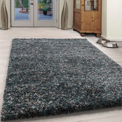 Grey/Blue Mixed Shaggy Rug - Enjoy - 200x290cm