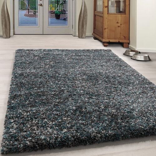 Grey/Blue Mixed Shaggy Rug - Enjoy - 140x200cm