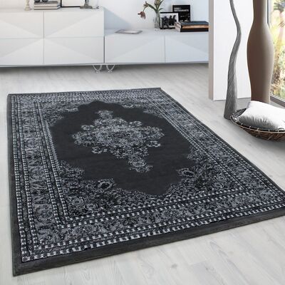 Grey Traditional Medallion Rug - Marrakesh - 300x400cm