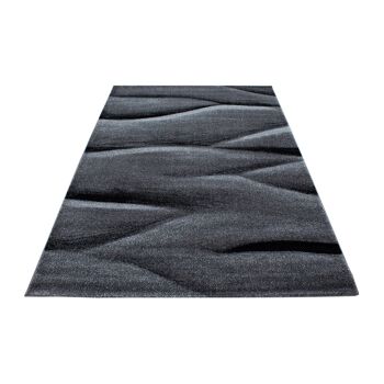 Tapis Moderne Friese Waves Noir - Lucca - 120x170cm 2