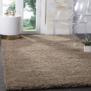 Tapis Shaggy Plain Moka - Californie - 60x110cm (2'x3'7") 1