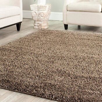 Tapis Shaggy Plain Moka - Californie - 60x110cm (2'x3'7") 3