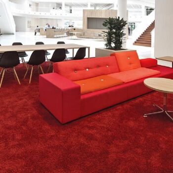 Tapis Shaggy Uni Rouge - Californie - 120x170cm (4'x5'8") 3